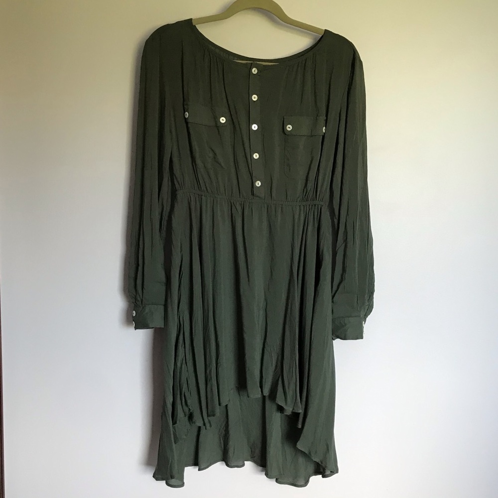 By Corpus Green Shirt Dress